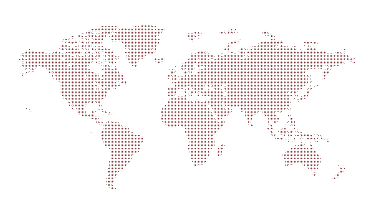 Dot-matrix world map
